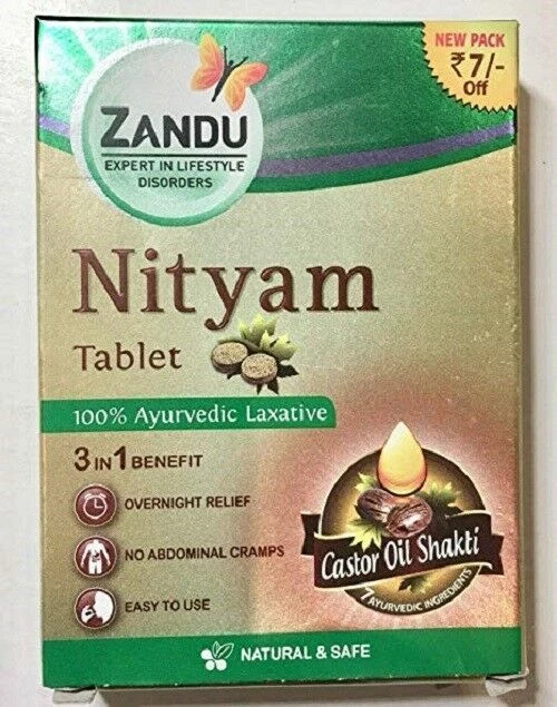 NITYAM TABLETS , ZANDU , 36 TABLETS , HERBAL SUPPLEMENTS , FREE SHIPPING