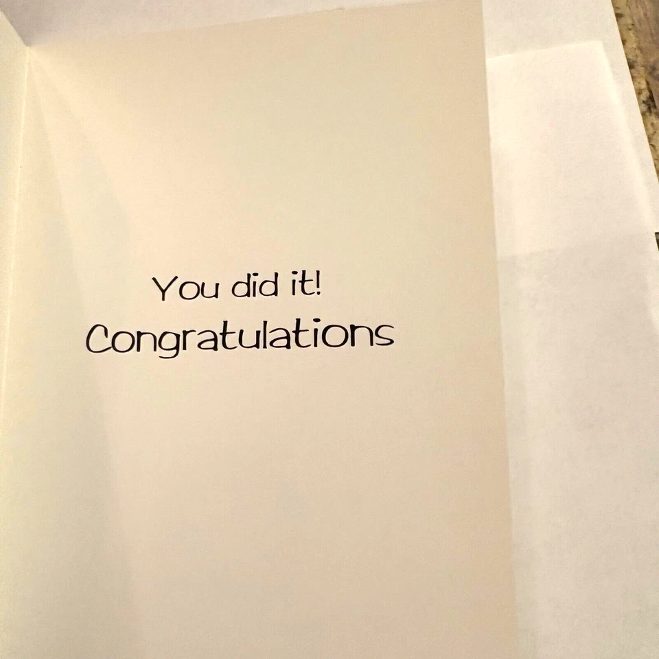 Congratulations Greeting Card With Envelope Celebration By Amazing Card Company - Image 2 of 3