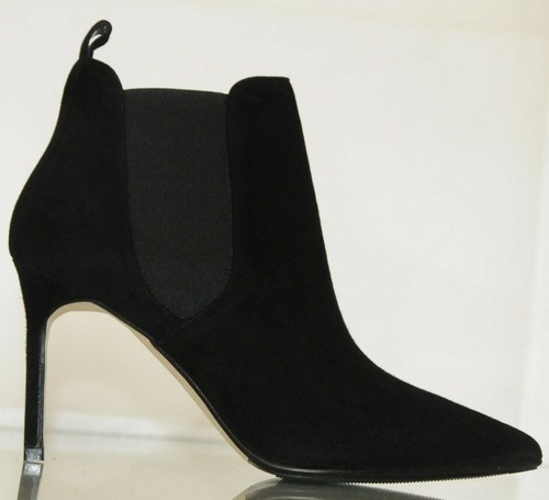 Nuevo Manolo Blahnik 90 ante Negro 35.5 39 | eBay