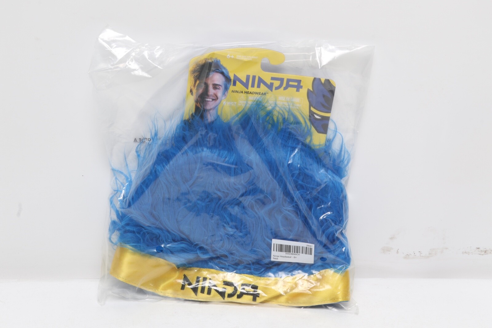 Ninja Streamer Blue Hair Wig with Yellow Headband WCT 2019-image