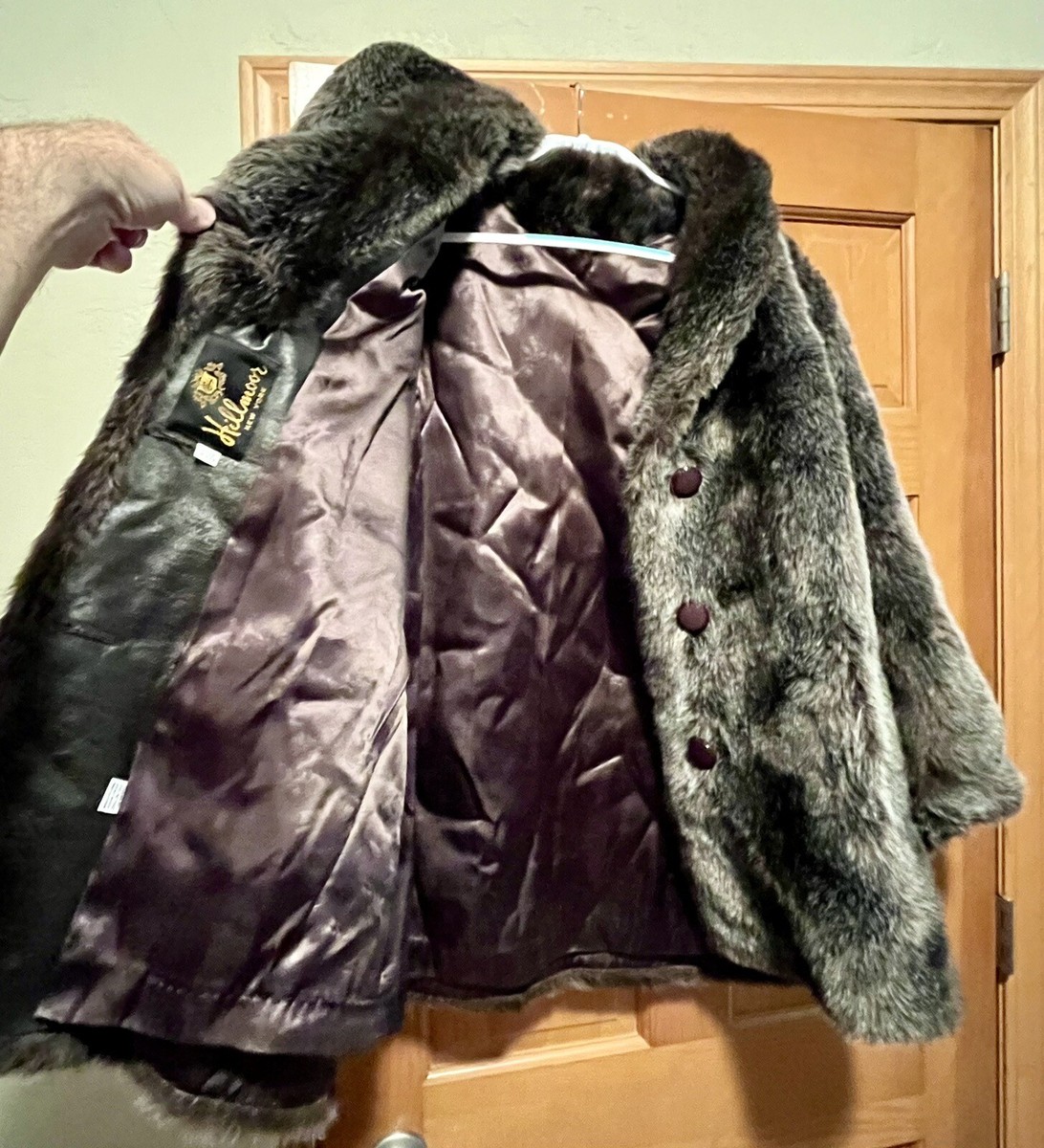 80s USA製 Hillmoor NEW YORK フェイクファーコート 80s USA製 Hillmoor NEW YORK フェイクファーコート