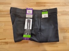 KENNETH COLE REACTION Slim Fit Techni-Cole Performance Dress Pants Gray 40Wx32L