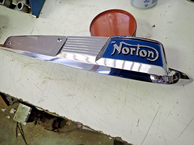 NOS 1960 - 1968 Norton Atlas Gas Tank Emblem Casting Chrome Badge