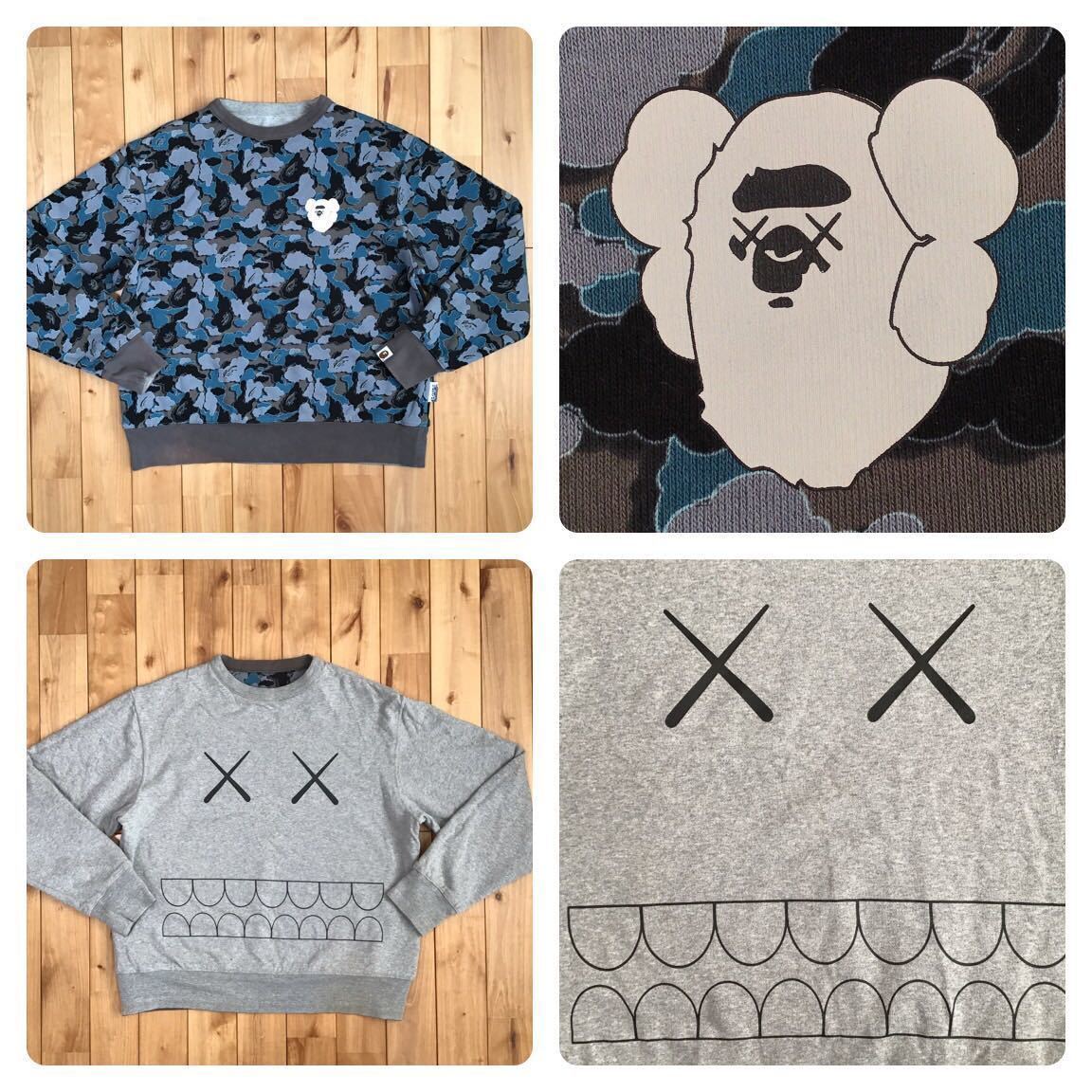 A BATHING APE BAPE KAWS SHARK HOODIE シャークパーカー 2XL A BATHING APE BAPE KAWS SHARK HOODIE シャークパーカー 2XL