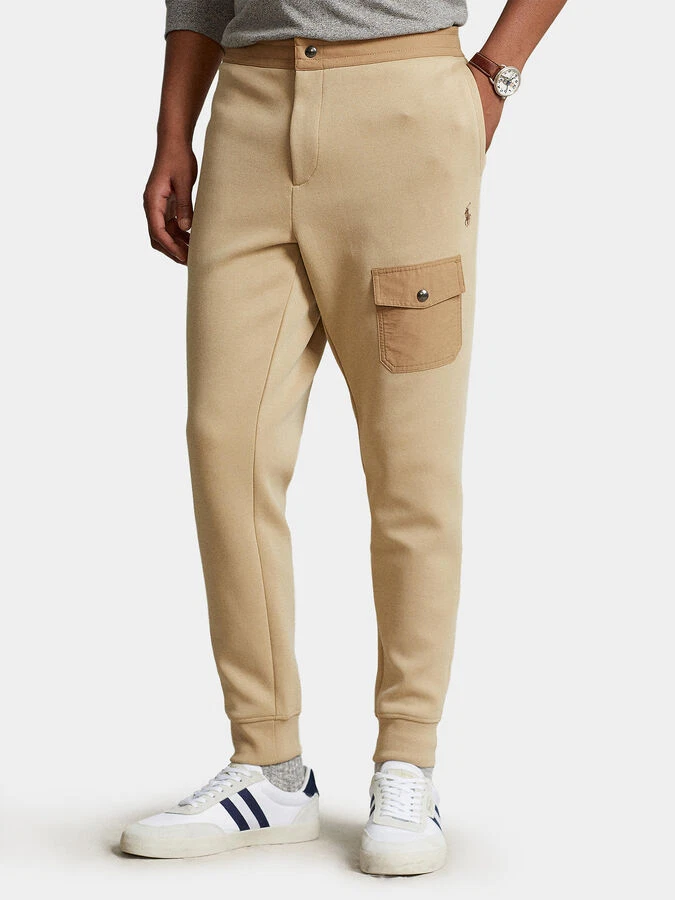 double knit cargo jogger trouser