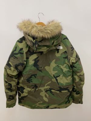 Khaki Camouflage The North Face Novelty Elebus L Nylon Down Jacket 