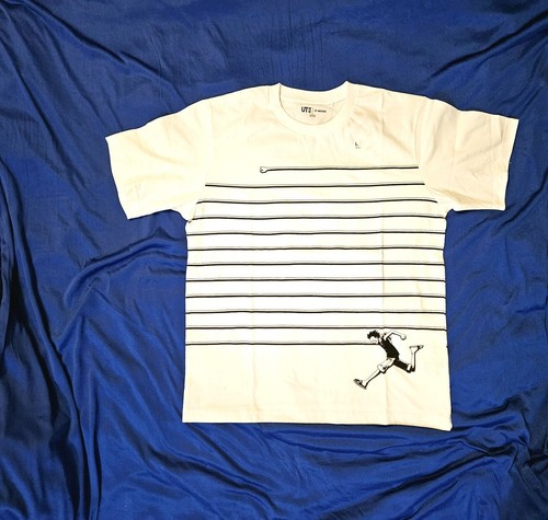 Uniqlo UT Archive X One Piece Luffy White Long Arm Graphic T-Shirt Sz Medium New