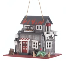 Route 66 Biker Bar Birdhouse Bird House