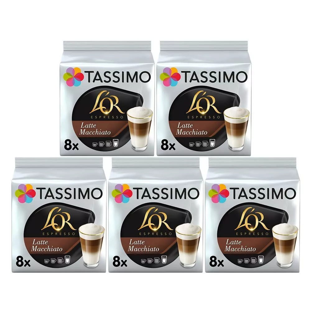 Tassimo T Discs L'OR Cappuccino Coffee Pods Case of 5 packets