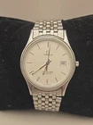 Omega Seamaster 33mm Silver Date Dial Swiss Quartz Mens Wristwatch 1960251