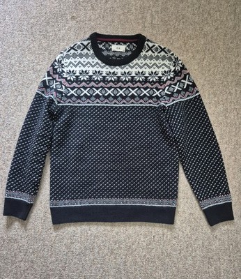 Pullover C&A Angelo litrico M Herren blau Strickpullover Weihnachtspullover