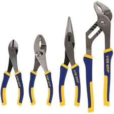 Nickel Chromium Steel Pliers Set Ergonomic Grips Cutting Gripping Tool