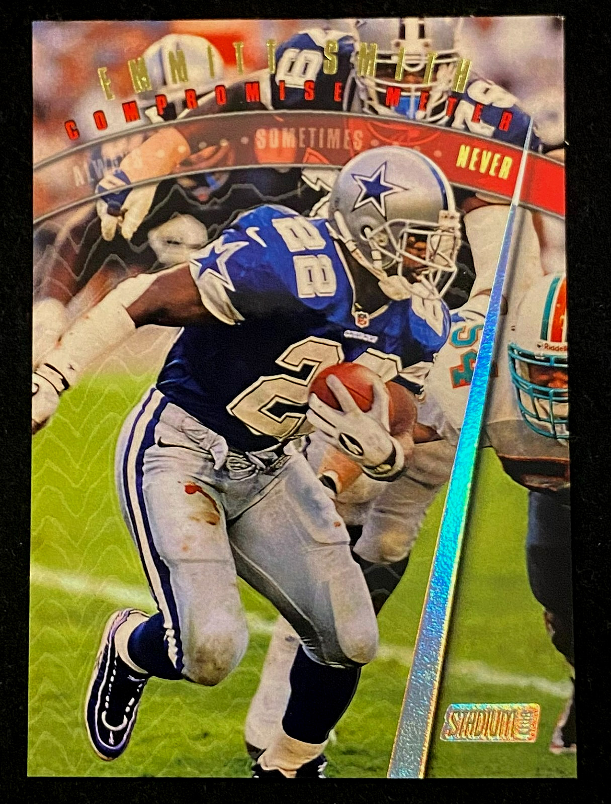 1997 Stadium Club Emmitt Smith Never Compromise Insert #NC21 !!!  COWBOYS