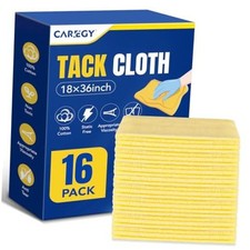 16Pcs Tack Cloth for Removing Dust from Woodworking Sanding 16PACK