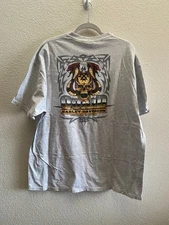 Quaid Harley-Davidson Loma Linda CA Double-Sided T-Shirt Gray 2XL Motorcycle