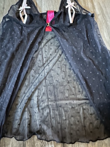 NEW Von Follies By Dita Von Teese Lace Swiss Dots Fly Away Peek A Boo One Size - Picture 5 of 9