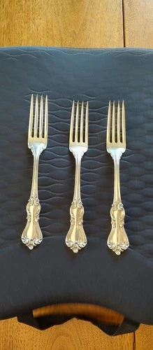 3 REED & BARTON STERLING SILVER DINNER FORKS