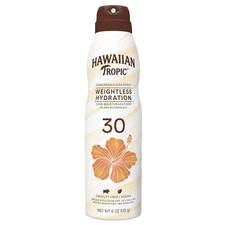 Hawaiian Tropic Weightless Hydration Clear Spray Sunscreen SPF 30, 6oz |...