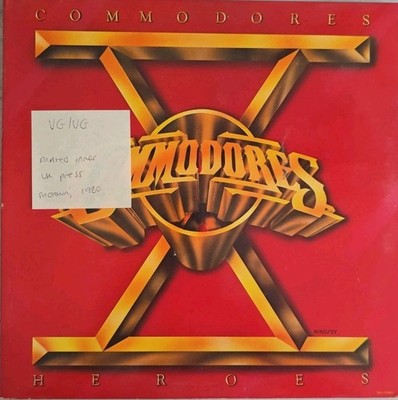 Commodores Heroes Vinyl Record VG/VG M 8939 1980