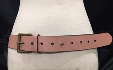 Banana Republic Vintage Unisex Pink Mauve Leather Belt M USA