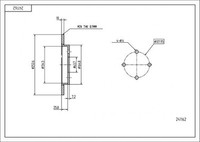 2X Hart 241 162 Bremsscheibe FüR Ford TVR