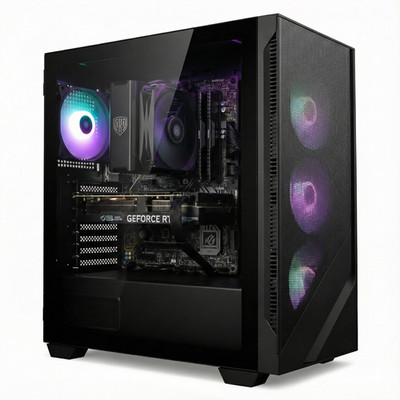 Gaming-PC   AMD Ryzen 7 5700X | Radeon RX 9060 XT 16GB | RGB | Windows 11 Pro