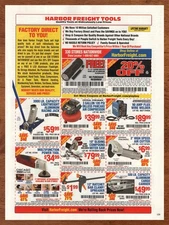 2011 Harbor Freight Tools Print Ad/Poster Authentic Power Saw Man Cave Wall Art
