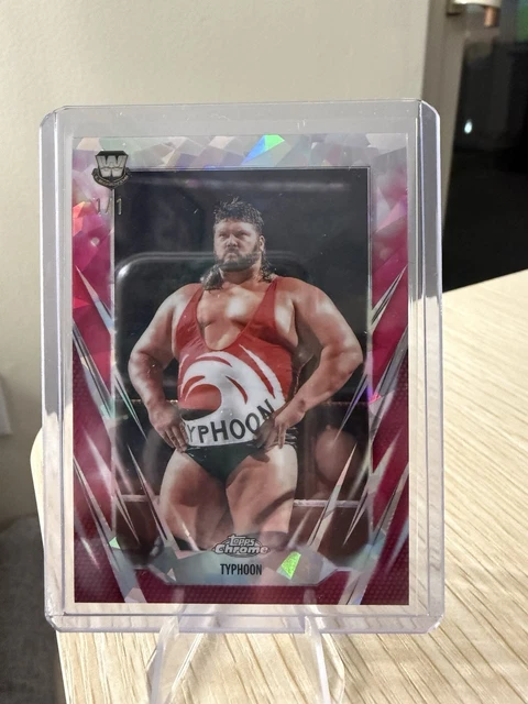 2026 Topps Chrome WWE Sapphire Typhoon #119 Padparadscha 1/1