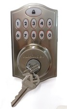Kwikset SmartCode 914 Electronic Deadbolt Z-Wave Model 99140-002 Satin Nickel