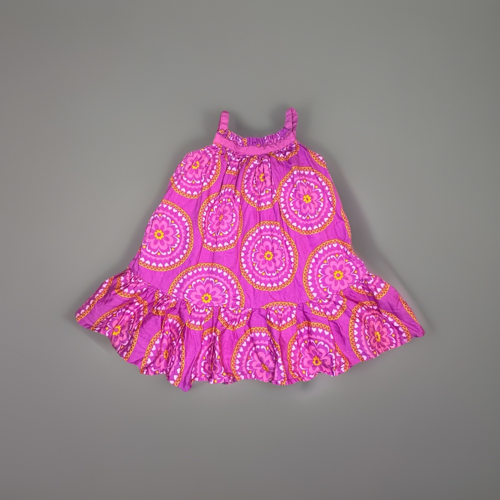 Maggie & Zoe Baby Girls Pink Floral Sun Dress 24M Sleeveless Lined