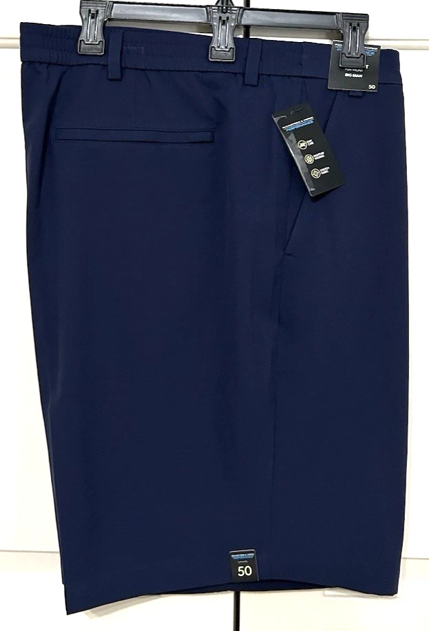 NWT Roundtree & Yorke Performance size 50 peacoat blue classic fit shorts mens