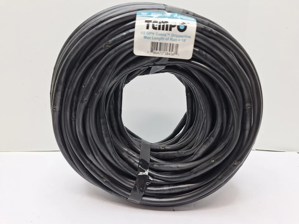 Tempo ED6BL/100 1/4 Inch x 100' Dripperline Tube Host 1/2 GPH Cobra - Image 2 of 2