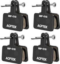 AGPTEK Bike Brake Pads, High-Performance Brake Pads, Disc Brake Pads & Spring (S