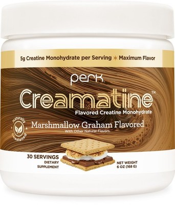 Perk Creamatine (Marshmallow Graham) 30 Servings - Flavored Creatine Monohydrate