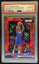 2018-19 Panini Prizm Shai Gilgeous-Alexander Prizm Red Ice RC #184 PSA 10