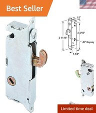 Easy-Install Mortise Lock Replacement for Sliding Patio Doors - Single Pack