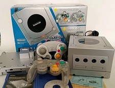 Nintendo GameCube Enjoy Plus Silver Console Bundle Japan Import CIB Tested RARE