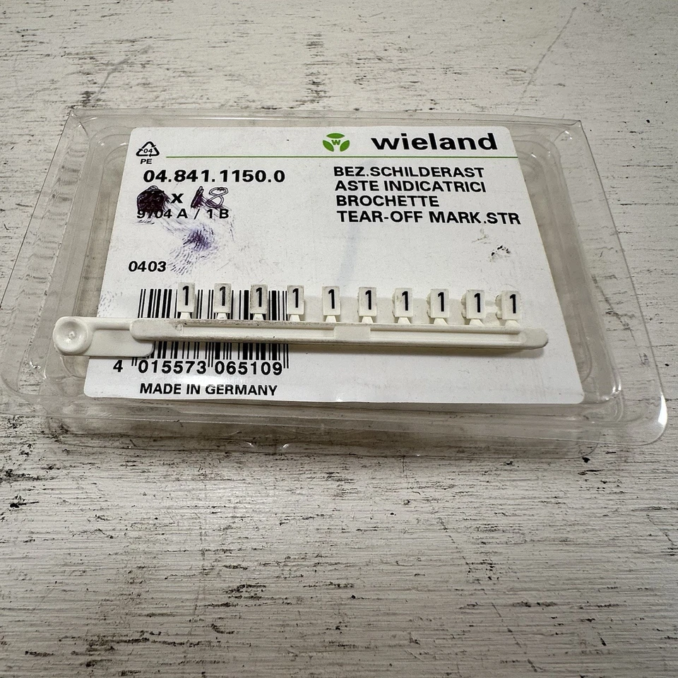 Lot Of 18 Wieland 04.841.2150.0 Tear-Off Marking Strips 9704 A / 1-0 B - Image 4 of 4