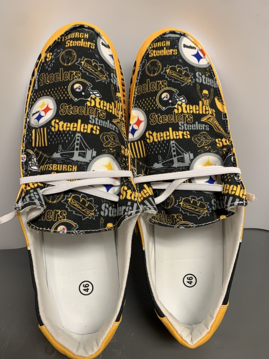 adidas gazelle silver green womens NFL Shoes Sneaker Lightweight Pittsburgh Steelers Men's Shoes For Sale  4  Fan Shop