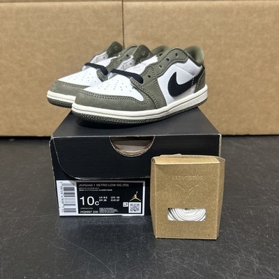 Air Jordan 1 Retro Low OG MEDIUM OLIVE PS HQ6997-200 SIZE 10C