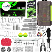 322-Piece Fishing Lures Kit - Buzz Bait/Spinner Baits/Jig/Frog, Fishing Tackle B