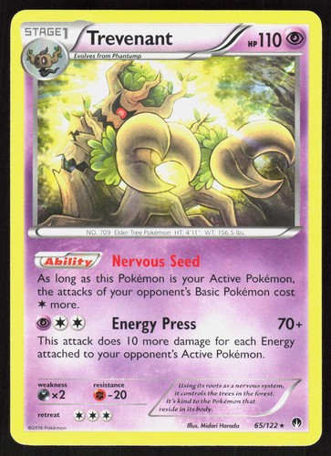 Trevenant 65/122 Rare XY - BREAKpoint Pokemon EN Lightly Played