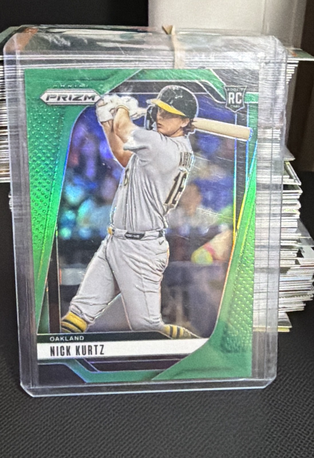 2025 Panini Prizm - Nick Kurtz, Nick Kurtz #213 Green Prizm (RC)