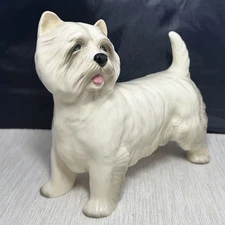 Vtg. Coopercraft Dog White West Highland Terrier Large Made in England  