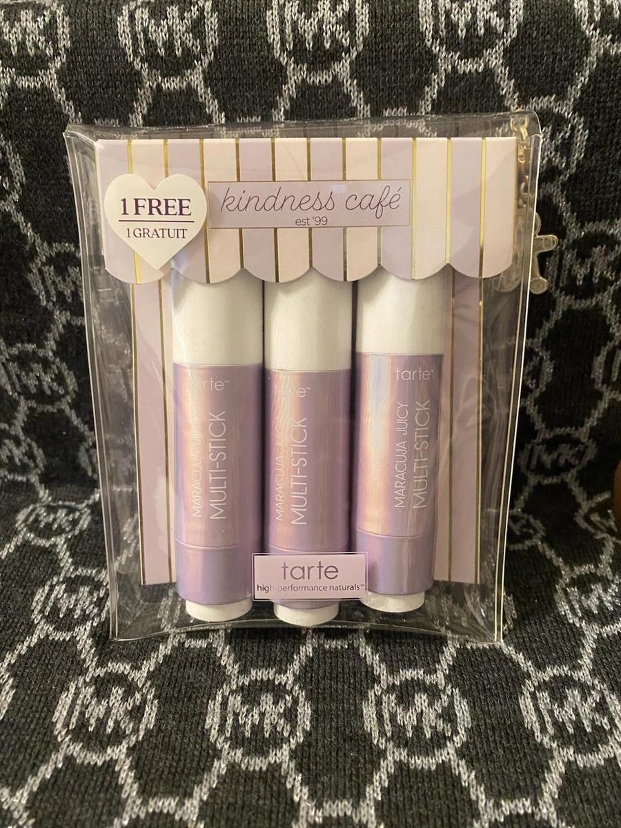 NEW Tarte Kindness Cafe Cheek Soufflé Maracuja Juicy Multi-Stick Trio