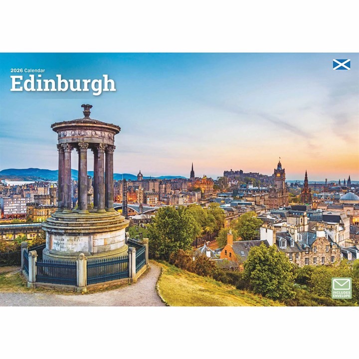 Edinburgh A4 Calendar 2027, Wall Calendars, Month To View, Travel, Gift - Image 2