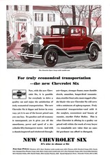 Vintage 1931 Chevy Chevrolet Six Sport Coupe Rumble Seat Print Ad