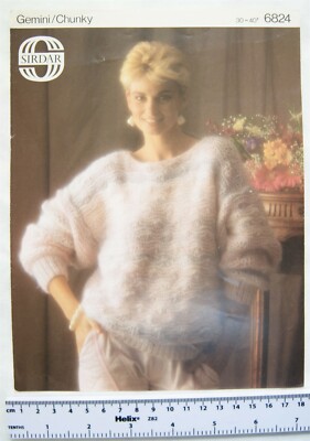 Vintage: Sirdar 6824 Pullover, klobig