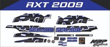 SEADOO RXT 215 2009 Graphics / Decal / Sticker Kit CARBON FIBRE BLACK AND BLUE