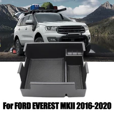 For Ford Everest 2016-2020 Black Armrest Storage Box Glove Box Tray Accessories